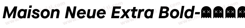 Maison Neue Extra Bold字体转换